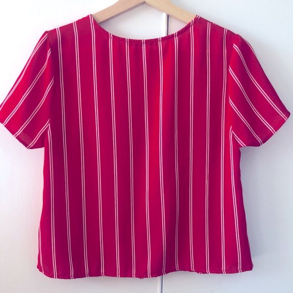 DONATED - Active USA striped button up top - Picture 4 of 7